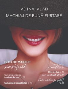 A makeup book featuring a stylish woman wearing a hat, showcasing the latest beauty trends.